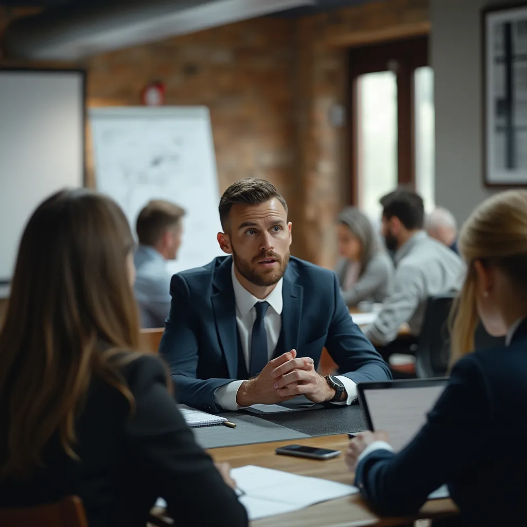 Sesión de coaching ejecutivo para desarrollo de liderazgo